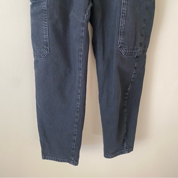 Zara Black Grey Paper bag Jeans - Picture 7 of 9